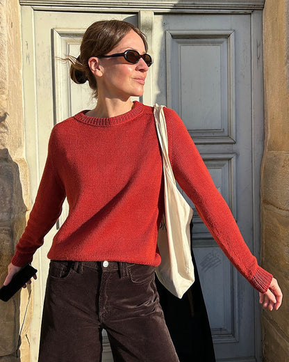 Suzie Sweater - tricoté avec un fil | Le pull polyvalent en Lovely Merino Treat de Rosy Green Wool