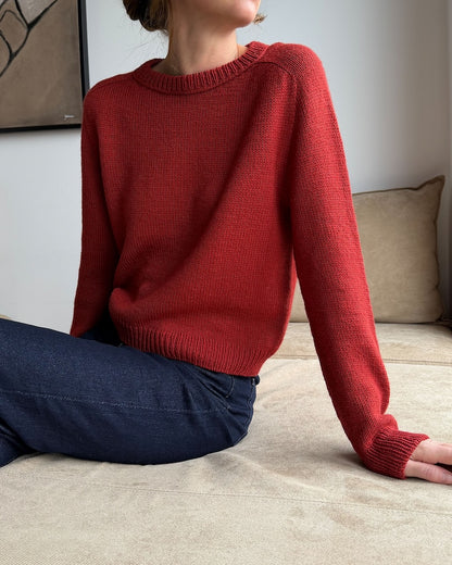 Suzie Sweater - tricoté avec un fil | Le pull polyvalent en Lovely Merino Treat de Rosy Green Wool