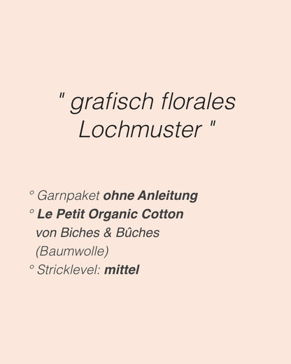 Peony Cardigan | zartes Muster aus Le Petit Organic Cotton von Biches & Bûches
