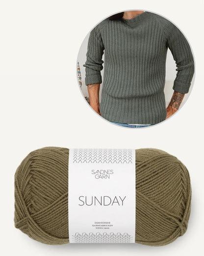 Le pull marin de Peter | en côte tricoté avec la Sunday de Sandnes Garn