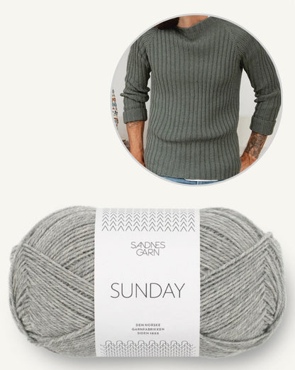 Le pull marin de Peter | en côte tricoté avec la Sunday de Sandnes Garn