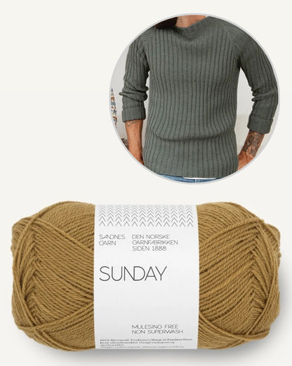 Le pull marin de Peter | en côte tricoté avec la Sunday de Sandnes Garn