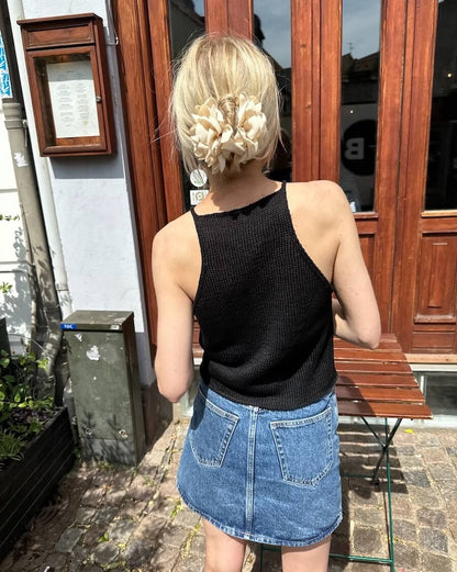 PetiteKnit Audrey Top mit Crealino von Lang Yarns 6