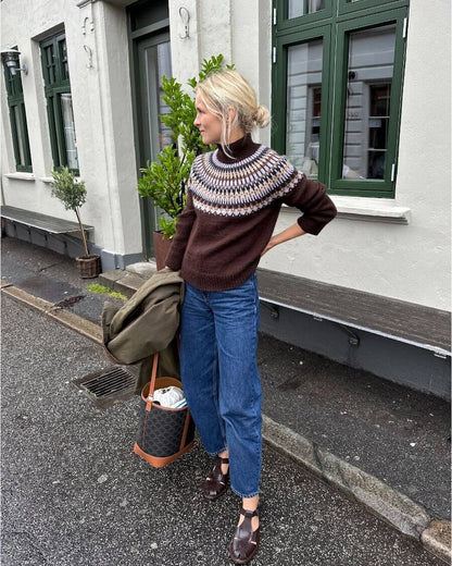 Celeste Sweater | simple Norwegian with Peer Gynt from Sandnes Garn 