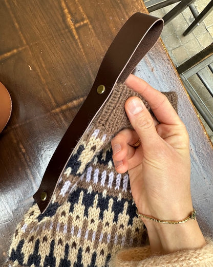 Chaussette de Noël Celeste | avec un joli motif norvégien en Peer Gynt de Sandnes Garn