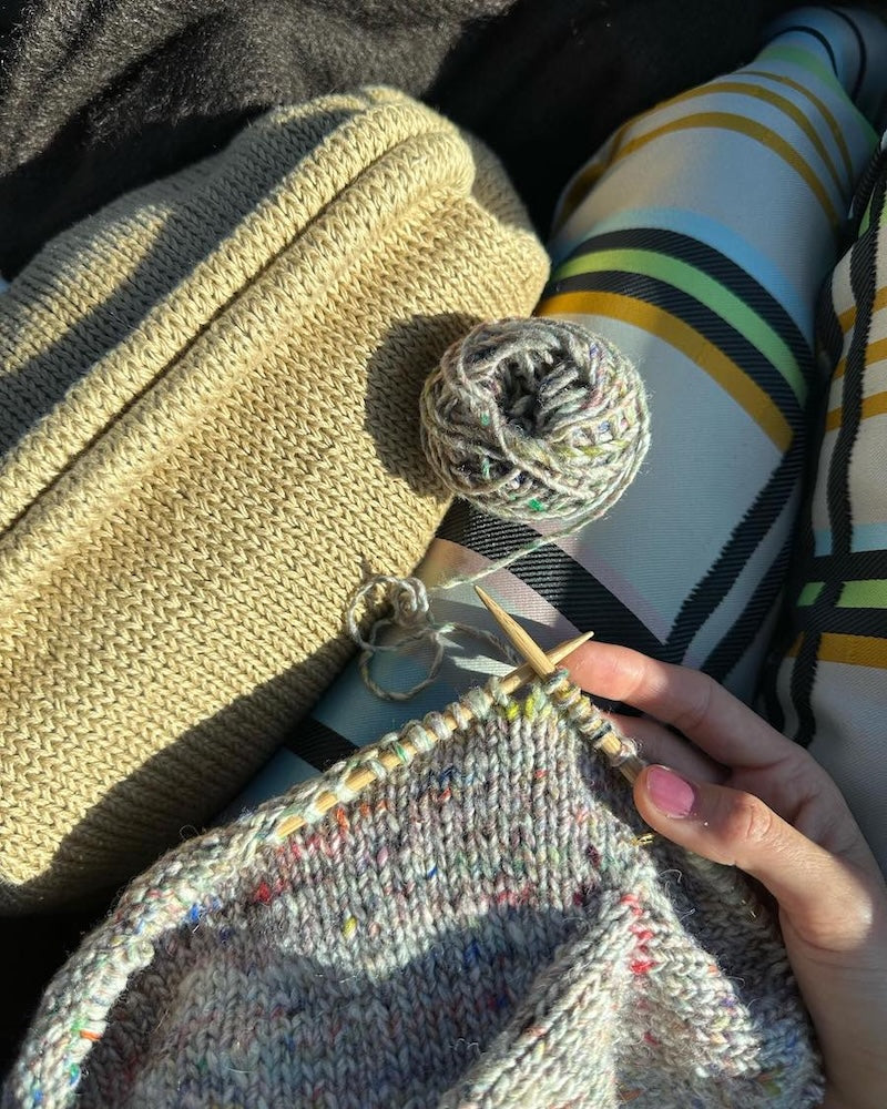 Cleo Clutch von PetiteKnit mit Crealino von Lang Yarns 8