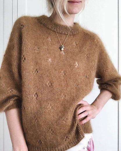 Fortune Sweater | delicate lucky charm made from Tynn Silk Mohair by Sandnes Garn
