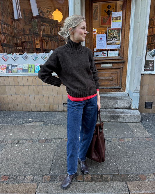 Hannah Sweater O-Neck | pull oversize décontracté en Atlas de PetiteKnit