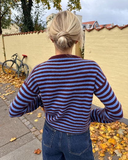 Olga Blouse - Sandnes Editie | luxueuze strepen van kasjmier van Sandnes Garn