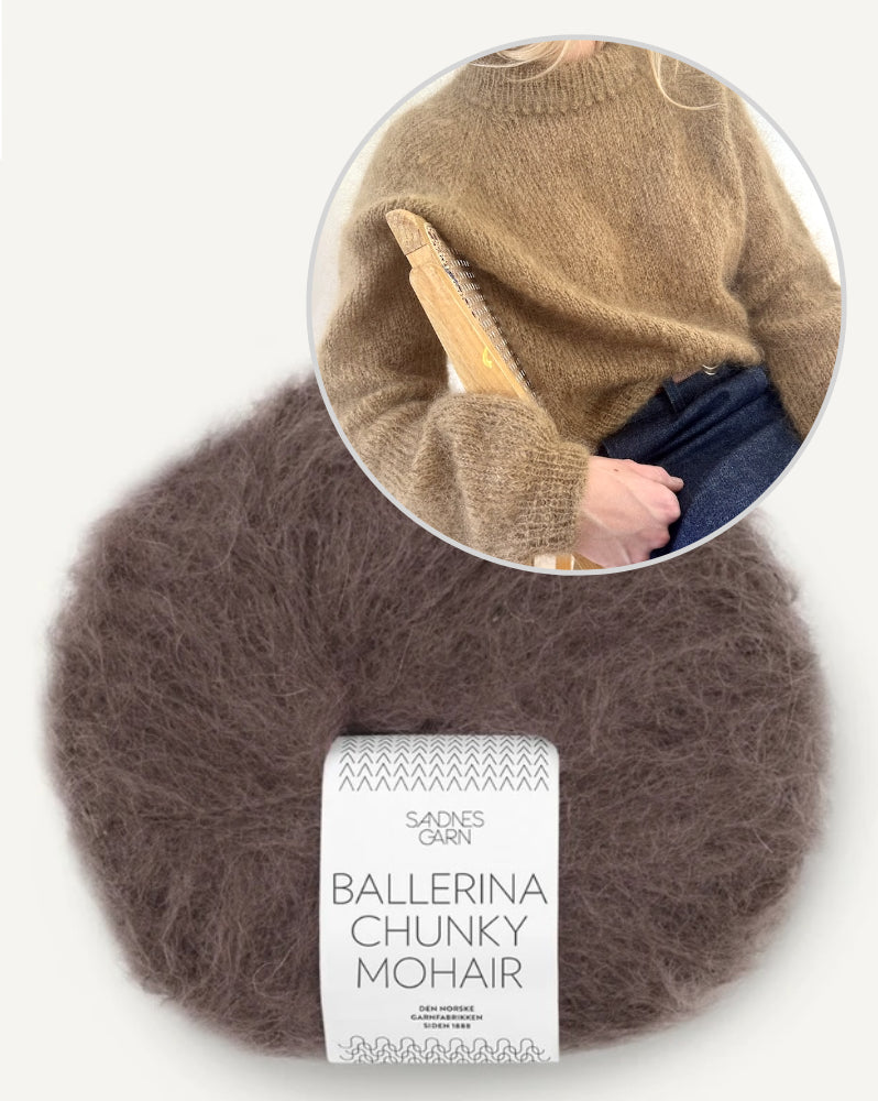 LeKnit Picot Sweater mit Ballerina Chunky Mohair von Sandnes Garn 11