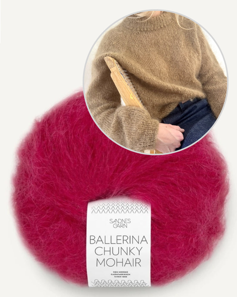 LeKnit Picot Sweater mit Ballerina Chunky Mohair von Sandnes Garn 12