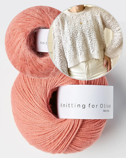 Kolibri by Johanna Pierre Sweater mit Merino und Soft Silk Mohair von Knitting for Olive 19