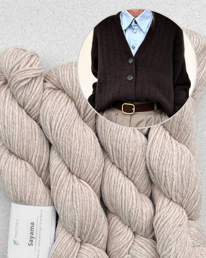 Cardigan a righe | classica e bella giacca Sayama di Pascuali