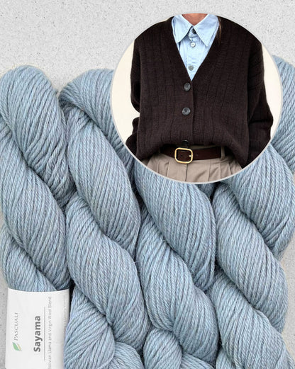 Cardigan a righe | classica e bella giacca Sayama di Pascuali