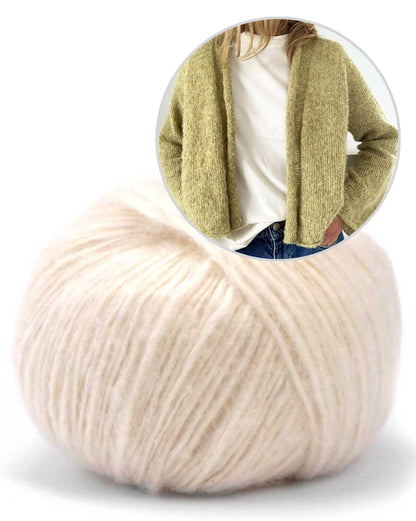 Plain Cardigan light von LeKnit mit Suave von Pascuali 8