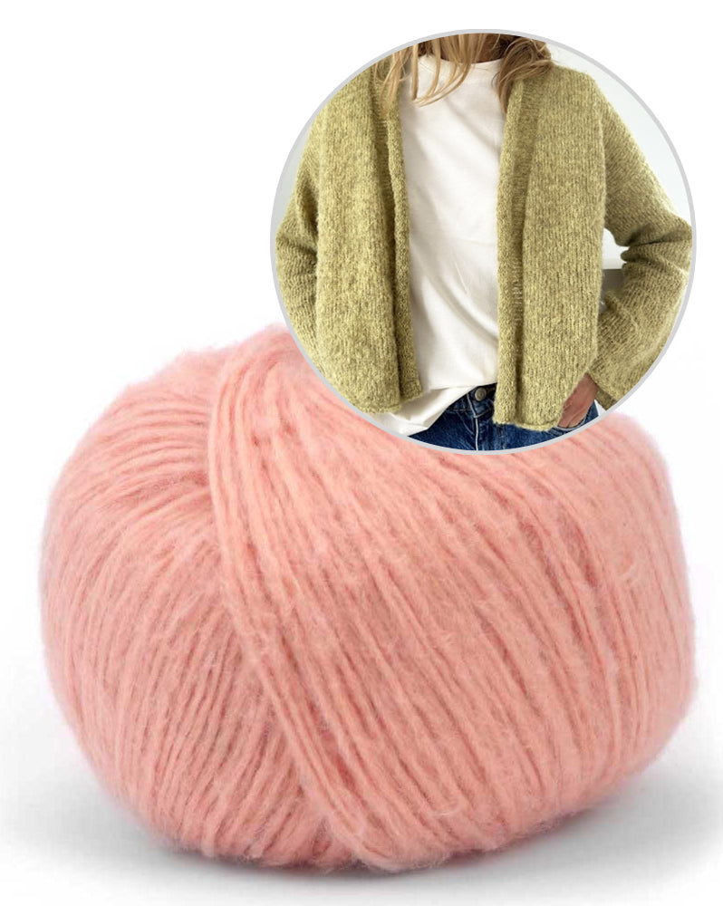 Plain Cardigan light von LeKnit mit Suave von Pascuali 14