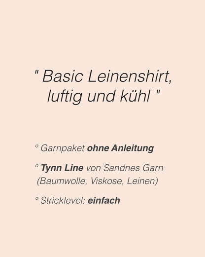 Plain Yoke Tee 28 - Sandnes Edition | schlicht und kühlend aus Tynn Line von Sandnes Garn