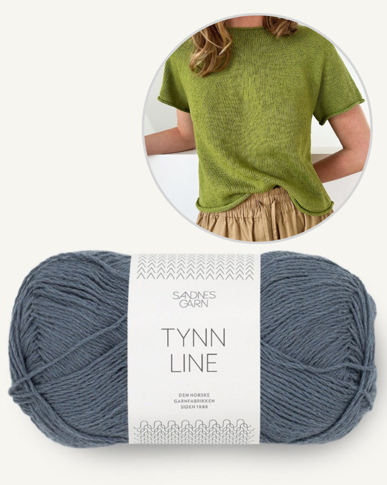 LeKnit Plain Yoke Tee 28 Sandnes Edition mit Tynn Line von Sandnes Garn 7