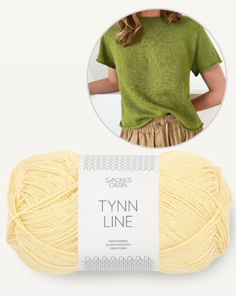 LeKnit Plain Yoke Tee 28 Sandnes Edition mit Tynn Line von Sandnes Garn 13