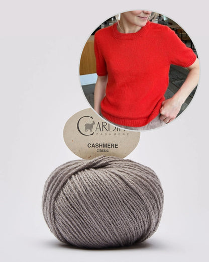 Poppy Tee | T-shirt merveilleusement doux en Classic Cashmere de Cardiff