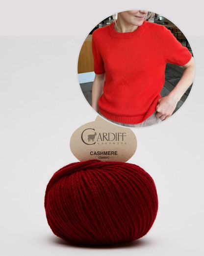 Poppy Tee | T-shirt merveilleusement doux en Classic Cashmere de Cardiff