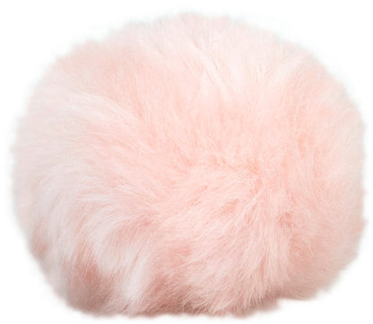 Mini Kunstfell Pompon mit Druckknopf