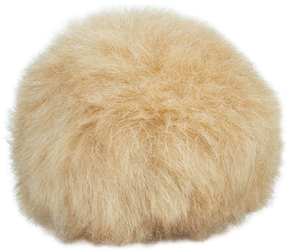Mini Kunstfell Pompon mit Druckknopf