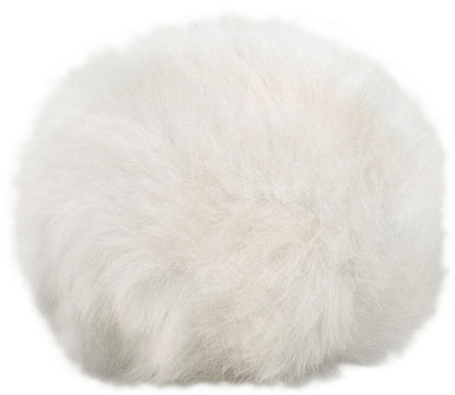 Mini Kunstfell Pompon mit Druckknopf