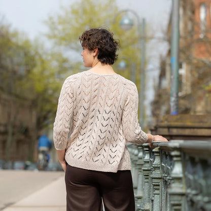 Light Drift Cardigan | point ajour léger du Népal de Pascuali