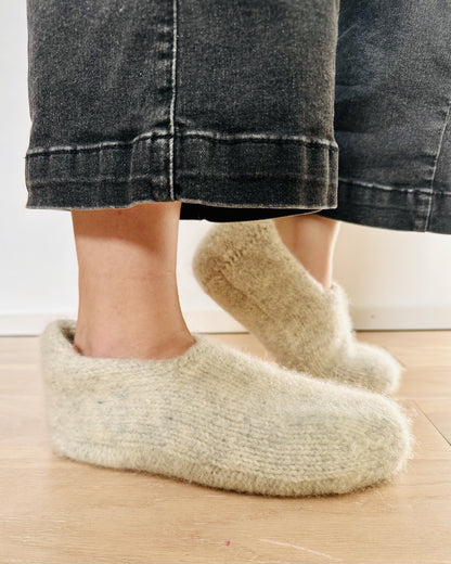 Family Felt Slippers | cozy and doubly warm from Fritidsgarn by Sandnes Garn