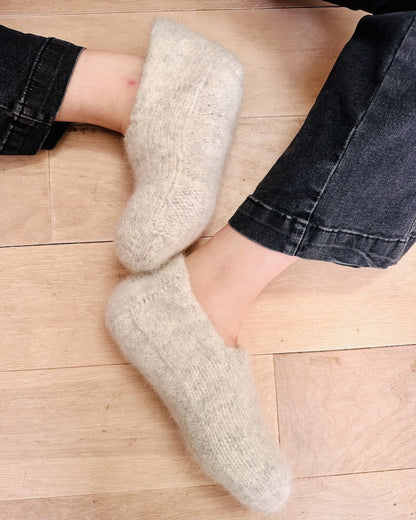 Family Felt Slippers | cozy and doubly warm from Fritidsgarn by Sandnes Garn