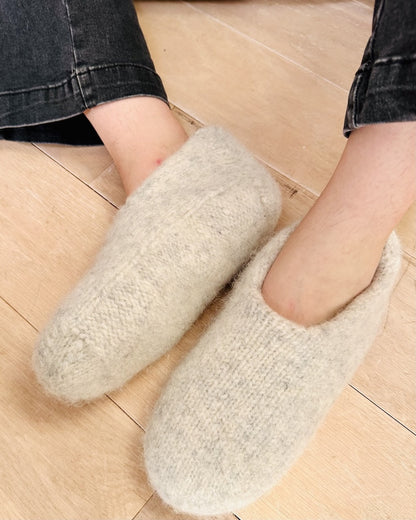Family Felt Slippers | cozy and doubly warm from Fritidsgarn by Sandnes Garn