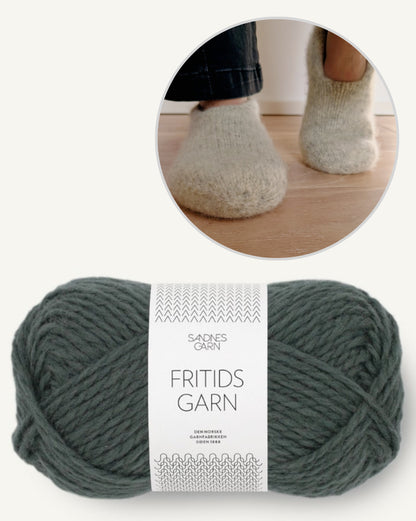 Family Felt Slippers | cozy and doubly warm from Fritidsgarn by Sandnes Garn