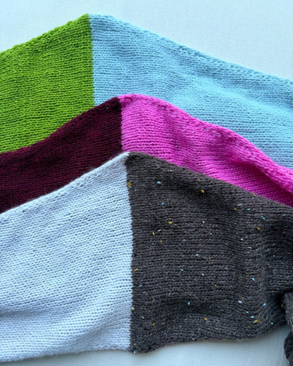 Écharpe Echo | couleurs contrastées décontractées en cachemire classique de Cardiff