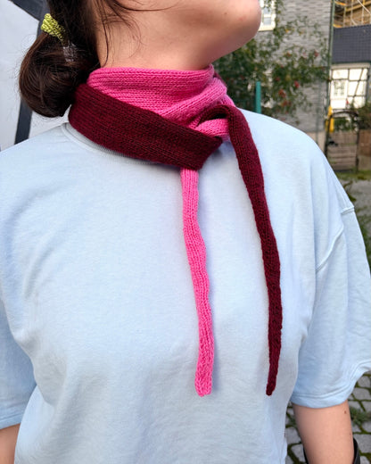 Écharpe Echo | couleurs contrastées décontractées en cachemire classique de Cardiff
