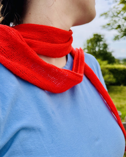 Morgennebel Scarf | minimalistically delicate made from Slim by Cardiff Cashmere