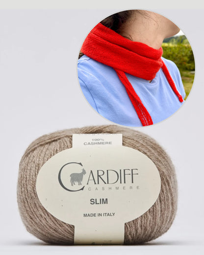 Morgennebel Scarf | minimalistically delicate made from Slim by Cardiff Cashmere