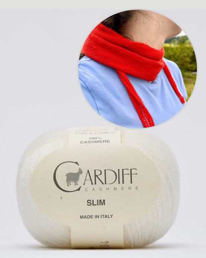 Morgennebel Scarf | minimalistically delicate made from Slim by Cardiff Cashmere