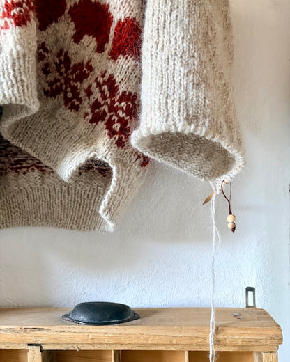 Julegris-sweater | afslappet julesweater i Le Lambswool og Le Petit Silk & Mohair fra Biches & Bûches