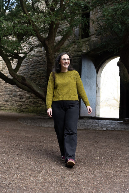 Ariundle Sweater | Delicate cable pattern from Fleece Bluefaced DK by West Yorkshire Spinners
