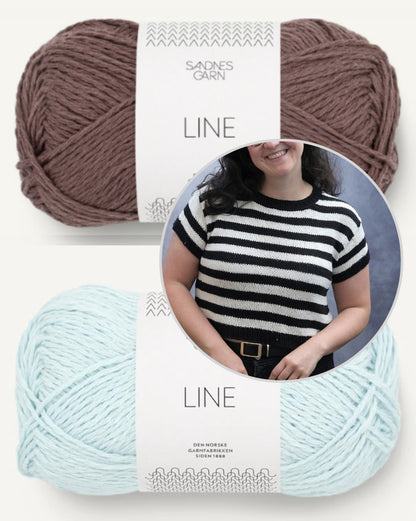 Rebecca Clow Lusk Shirt mit Line von Sandnes Garn 10