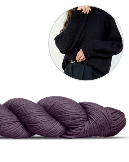 Refined Shoulder Sweater | afslappet elegant i Lovely Merino Treat fra Rosy Green Wool