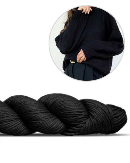 Refined Shoulder Sweater | afslappet elegant i Lovely Merino Treat fra Rosy Green Wool