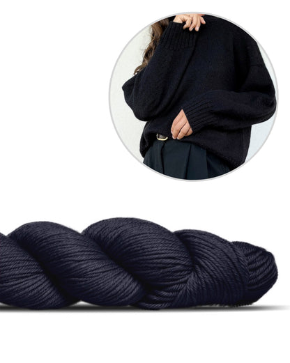 Refined Shoulder Sweater | afslappet elegant i Lovely Merino Treat fra Rosy Green Wool