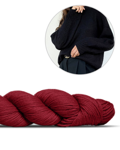 Refined Shoulder Sweater | afslappet elegant i Lovely Merino Treat fra Rosy Green Wool