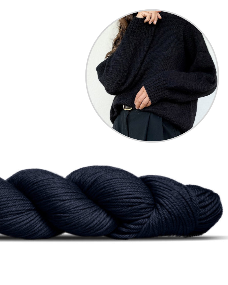 Refined Shoulder Sweater | afslappet elegant i Lovely Merino Treat fra Rosy Green Wool