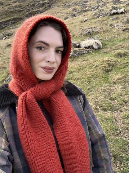 Briar Hood | romantischer Kapuzenschal aus Le Lambswool und Le Petit Silk & Mohair von Biches & Bûches