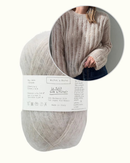 Ripple Loop Sweater | zarte Mohairbluse aus Le Petit Silk & Mohair von Biches & Bûches