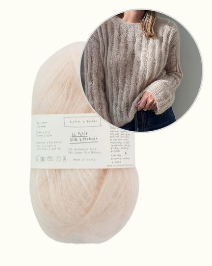 Ripple Loop Sweater | zarte Mohairbluse aus Le Petit Silk & Mohair von Biches & Bûches