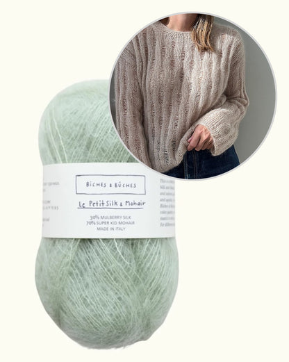Ripple Loop Sweater | zarte Mohairbluse aus Le Petit Silk & Mohair von Biches & Bûches